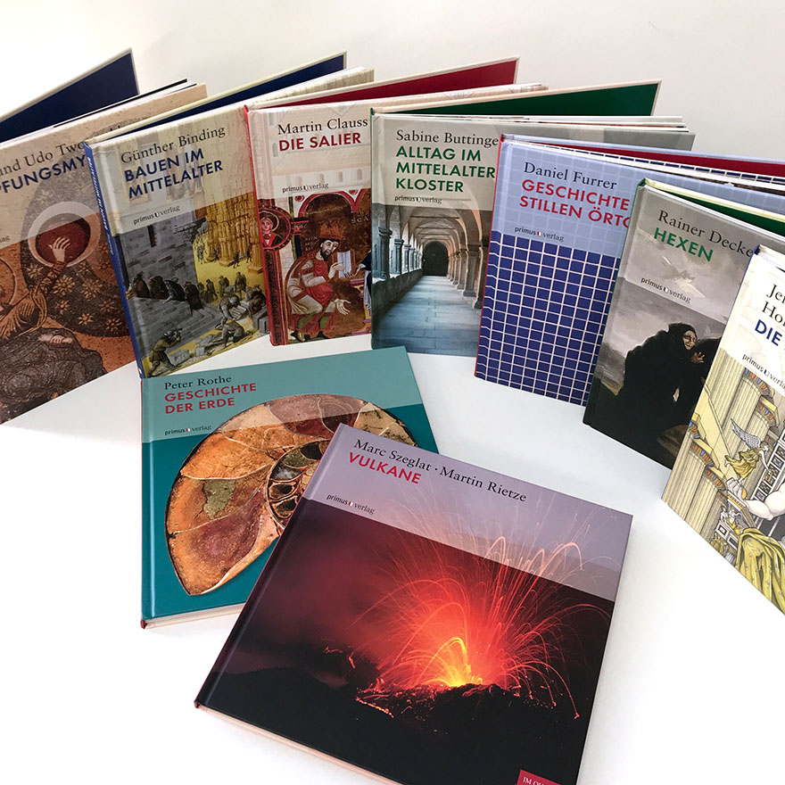 »Wissen im Quadrat«<br>Gestaltung einer Sachbuchreihe<br>Primus Verlag<br> 