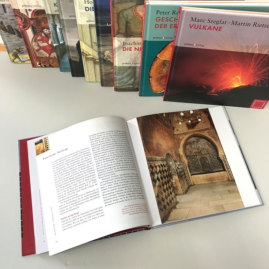 »Wissen im Quadrat«<br>Gestaltung einer Sachbuchreihe<br>Primus Verlag<br> 