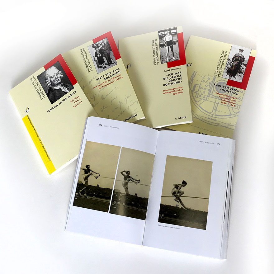 Haus der Geschichte Baden-Württemberg<br>Reihengestaltungen innen und außen<br>mit Bezug zum Erscheinungsbild des Museums<br> 