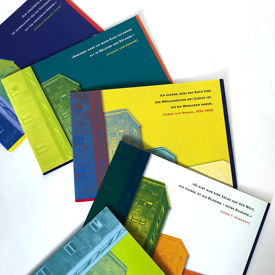 Universitätsbibliothek Frankfurt am Main und<br>BZG Bibliothekszentrum Geisteswissenschaften<br>Grußkartenserien zum Jahreswechsel<br> 