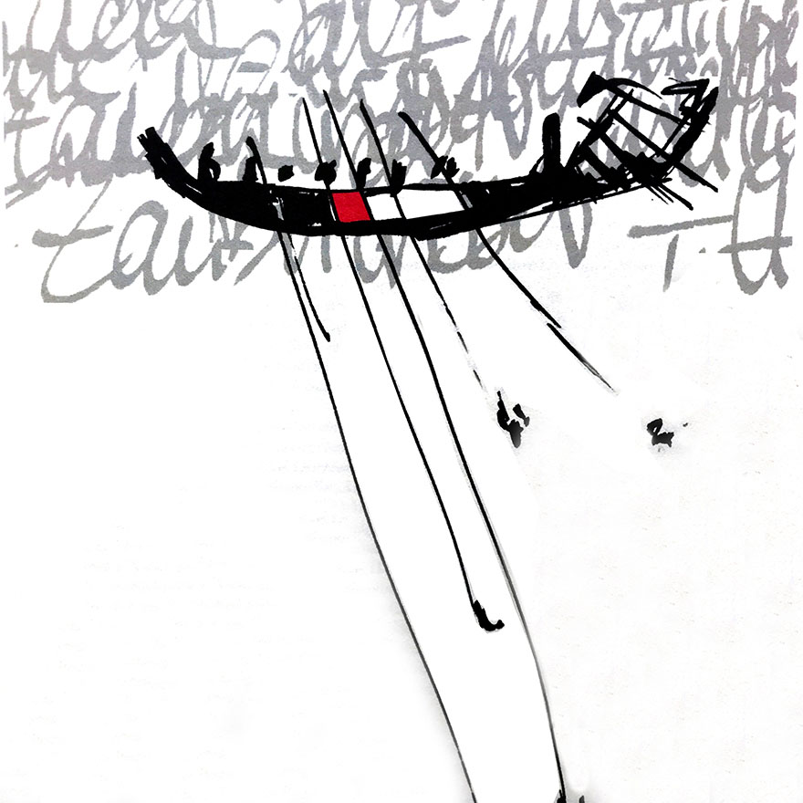 Maximilian-Gesellschaft e.V. für alte und neue Buchkunst<br>Serie von Titelblättern unter <br>Verwendung eigener Zeichnungen<br> 